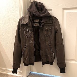 Downtown Coalition Leather Jacket